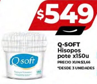 Supermayorista Vital Q-SOFT Hisopos pote x 150u oferta