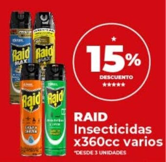 Supermayorista Vital RAID Insecticidas x 360cc varios oferta