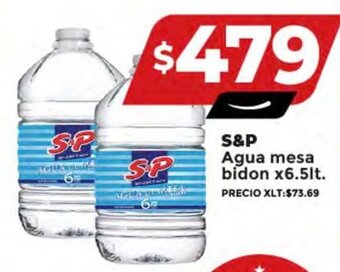 Supermayorista Vital S&P Agua mesa bidon x 6.5lt. oferta