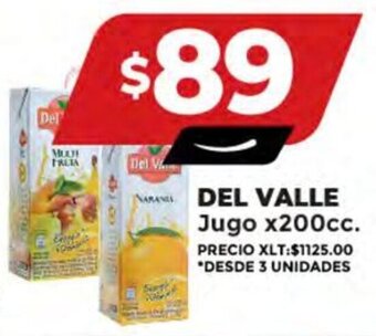 Supermayorista Vital DEL VALLE Jugo x 200cc. oferta