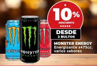Supermayorista Vital MONSTER ENERGY ONSTE Energizante x 473cc. varios sabores oferta