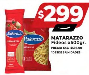 Supermayorista Vital MATARAZZO Fideos x 500gr. oferta