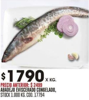 Coto ABADEJO EVISCERADO CONGELADO, X KG. oferta