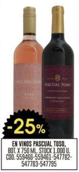 Coto EN VINOS PASCUAL TOSO, BOT. X 750 ML. oferta