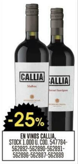 Coto EN VINOS CALLIA oferta