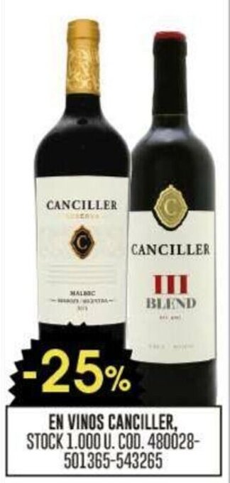 Coto EN VINOS CANCILLER oferta