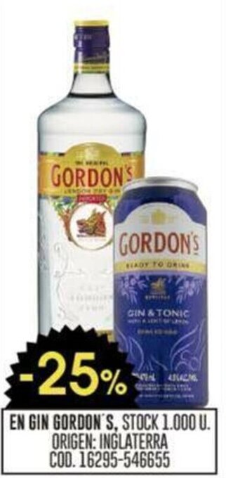 Coto EN GIN GORDON'S, oferta