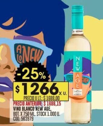 Coto VINO BLANCO NEW AGE, BOT. X 750 ML oferta