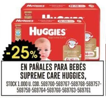 Coto EN PAÑALES PARA BEBÉS SUPREME CARE HUGGIES oferta