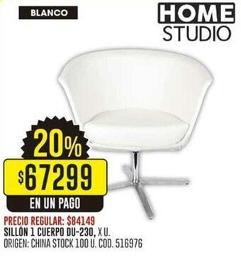 Coto HOME STUDIO SILLON 1 CUERPO DU-230 oferta