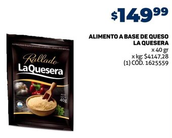 Makro ALIMENTO A BASE DE QUESO LA QUESERA x 40 gr oferta