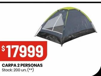 Changomas Carpa 2 personas oferta