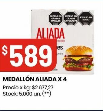 Changomas Medallón aliada x 4 oferta