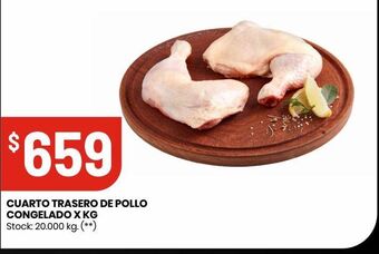 Changomas Cuarto trasero de pollo congelado x kg oferta