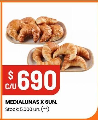 Changomas Medialunas x 6un oferta