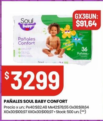 Changomas Pañales soul baby confort oferta