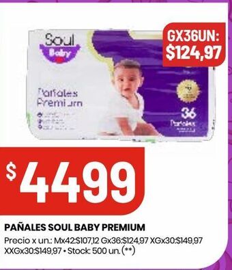 Changomas Pañales soul baby premium oferta