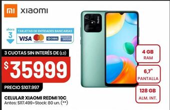 Changomas Celular xiaomi redmi 10c oferta