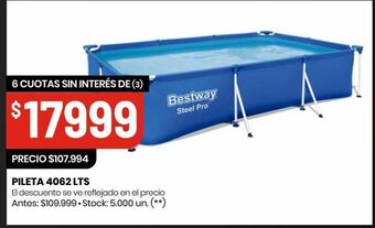 Changomas Pileta 4062 lts oferta