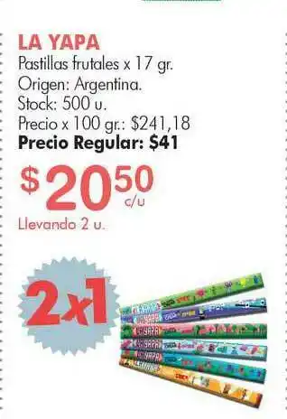 Simplicity La Yapa Pastillas Frutales x 17gr oferta
