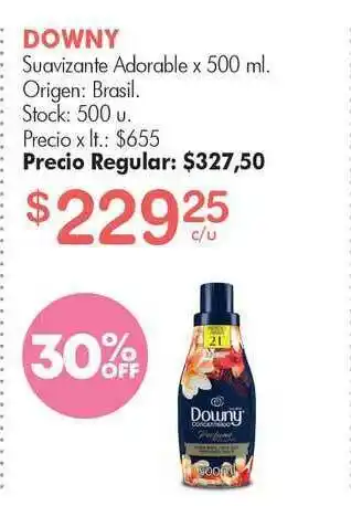 Simplicity Downy Suavizante Adorablex 500ml oferta