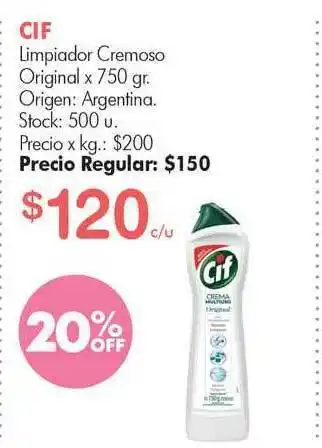 Simplicity Cif Limpiador Cremoso x 750gr oferta
