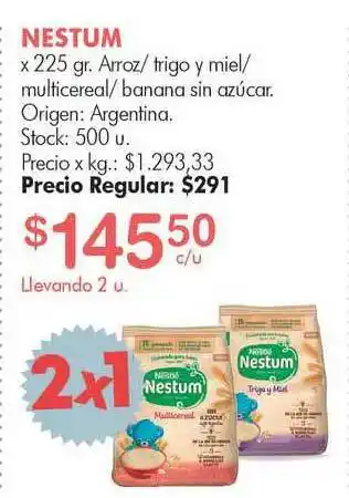 Simplicity Nestum Arroz Trigo Y Miel Multicereal Banana Sin Azúcar oferta