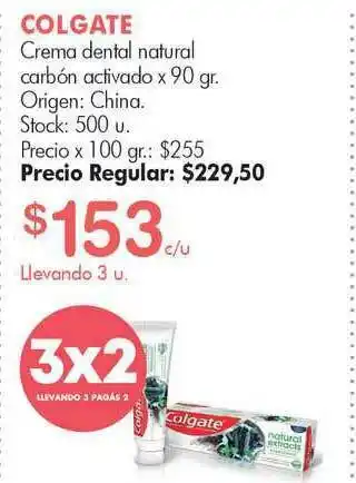 Simplicity Colgate Crema Dental Natural Carbón Activado x 90gr oferta