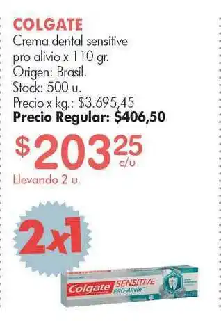 Simplicity Colgate Crema Dental Sensitive Pro Alivio x 110gr oferta