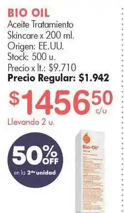 Simplicity Bio Oil Aceite Tratamiento Skincare x 200ml oferta