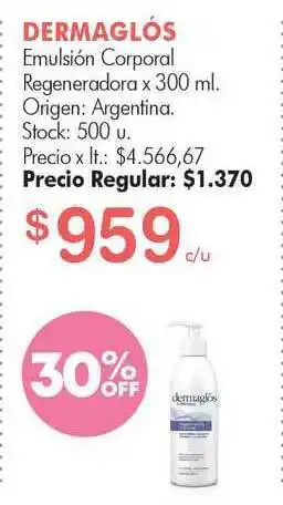 Simplicity Dermaglós Emulsión Corporal x 300ml oferta