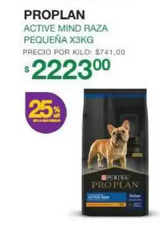 Puppis Proplan Active Mind Raza Pequeña X3kg oferta
