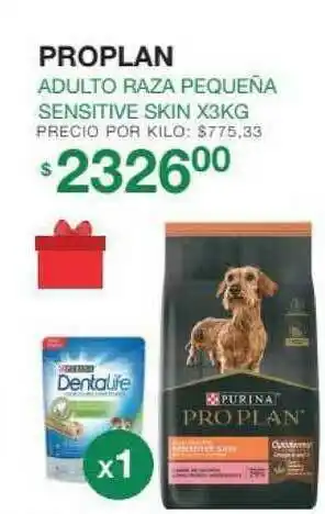 Proplan Adulto Raza Pequeña Sensitive Skin X3kg