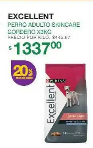 Puppis Excellent Perro Adulto Skincare Cordero oferta