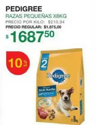 Puppis Pedigree Razas Pequeñas X8kg oferta