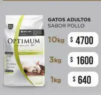 Puppis Gatos Adultos Sabor Pollo Optimum 10kg oferta