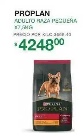 Puppis Proplan Adulto Raza Pequeña X7.5kg oferta