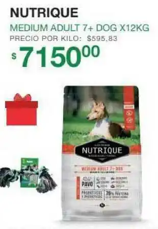 Puppis Nutrique Medium Adult 7+ Dog X 12kg oferta