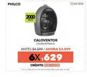 Nexon Caloventor Philco oferta