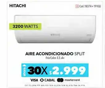 Nexon Aire Acondicionado Split Hitachi oferta