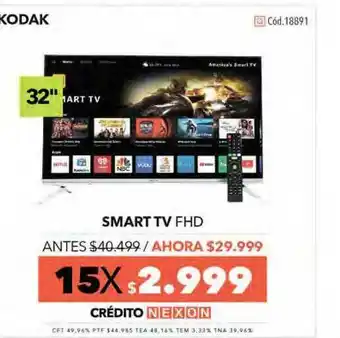 Nexon Smart Tv Fhd Kodak oferta