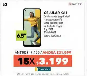Nexon Celular K61 Lg oferta