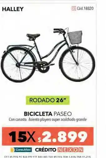 Nexon Bicicleta Paseo Rodado 26 oferta
