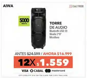 Nexon Torre De Audio Aiwa oferta