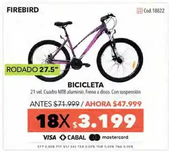 Nexon Bicicleta Firebird oferta