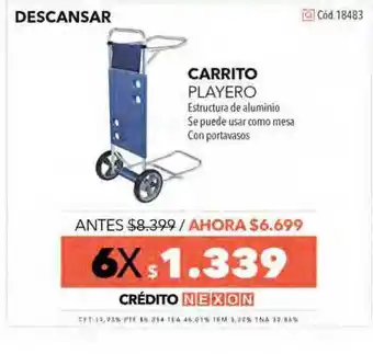Nexon Descansar Carrito Playero oferta