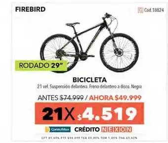 Nexon Firebird Bicicleta oferta