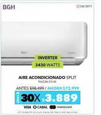 Nexon Bgh Aire Acondicionador Split oferta