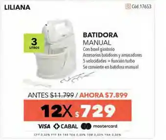 Nexon Liliana Batidora Manual oferta
