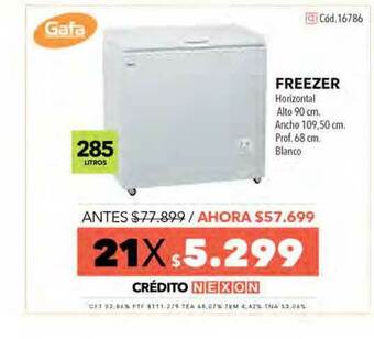 Nexon Gafa Freezer Horizontal oferta